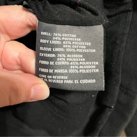 Women’s Kenneth Cole Reaction Stretch Fencer Collar Coat Jacket Black Size Small - Picture 5 of 9